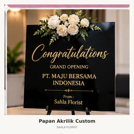 Papan Bunga Akrilik Brebes Kota